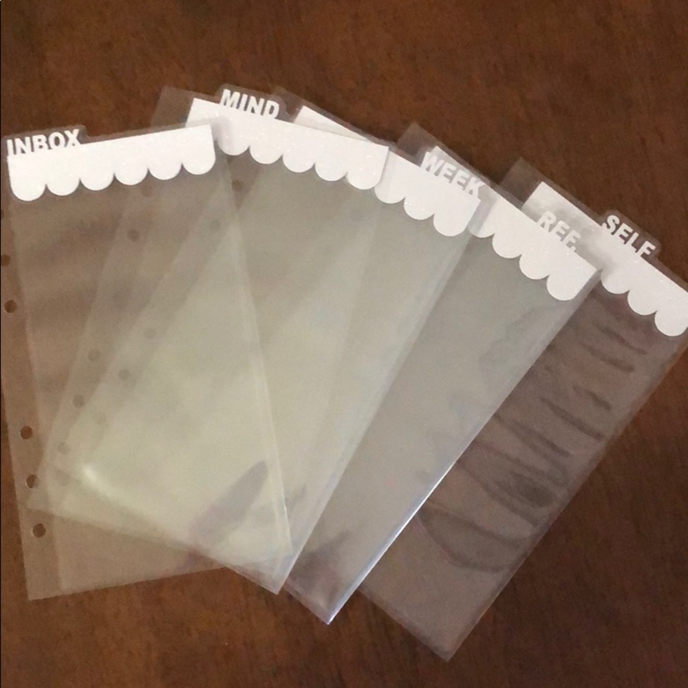 Personal sized planner dividers